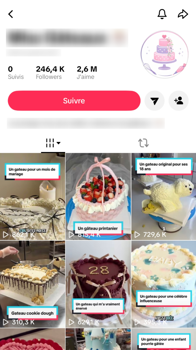 Compte TikTok 4